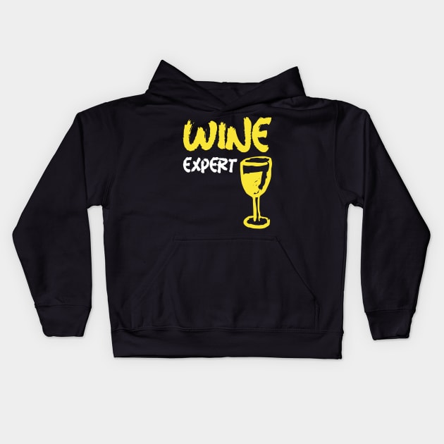 Wine Expert, Sommelier Kids Hoodie by ILT87